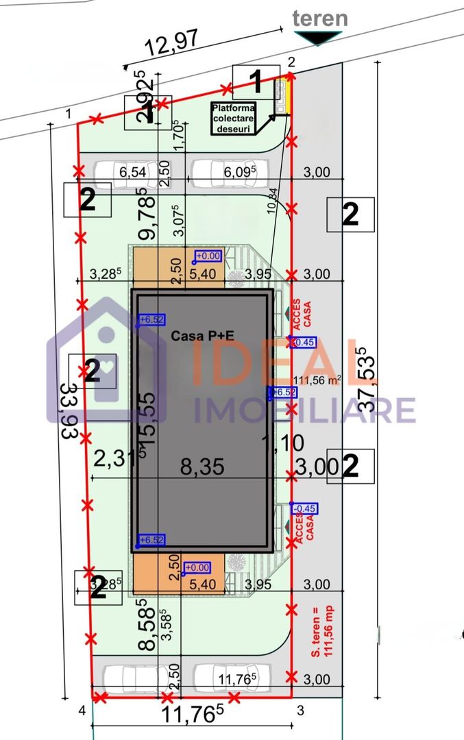 Duplex Modern cu 4 camere Mobilat si Utilat, in  Cristian - Schiță 19