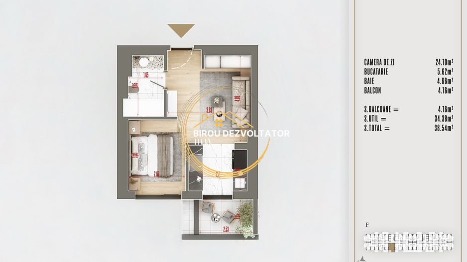 Investitie Ansmblu de lux|Izolatie fonica|Zone verde|comercial|Design| - Schiță 5
