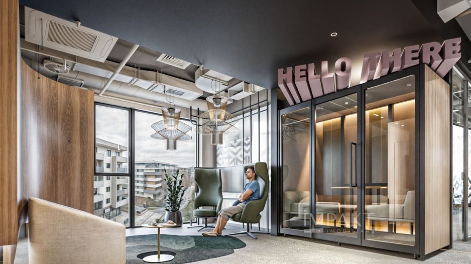 Spatiu birouri  1320 m2 finisat Europa - Poză 8