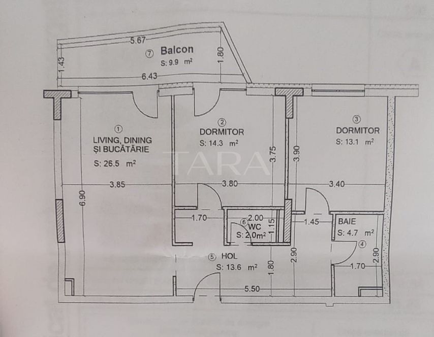 Apartament modern cu 3 camere, terasă și parcare subterană. - Poză 11