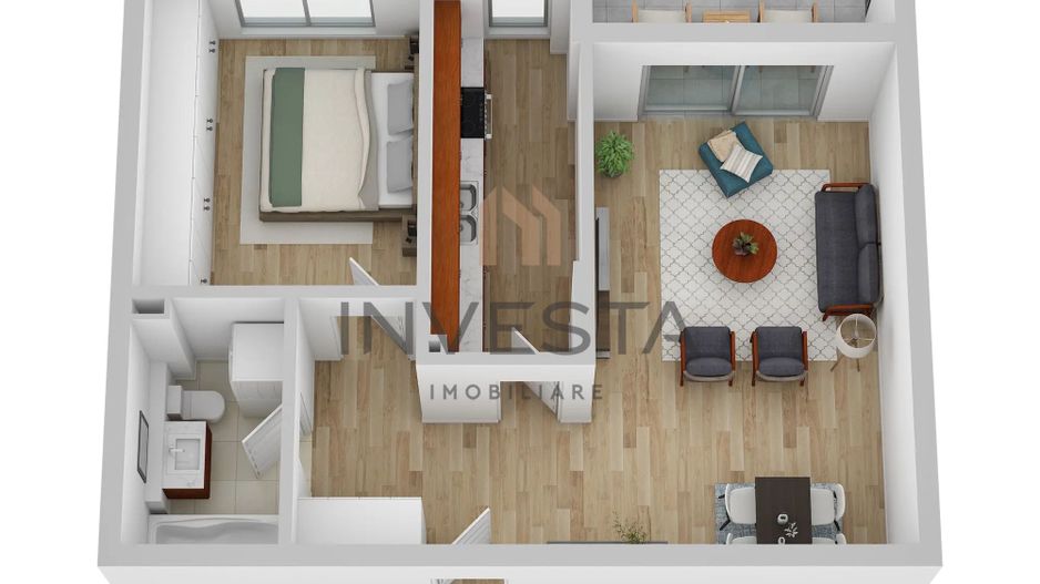 Apartament 2 camere decomandat, Constructie Premium, Andrei Muresanu! - Schiță 6