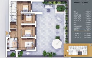 Mare Terasa Metrou Teclu 8 minute Decomandat Superb Mare FINALIZAT - Poză 5