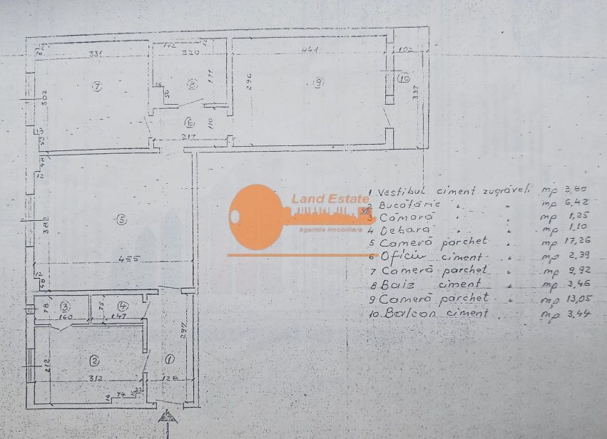 Apartament 3 Camere | Bucur Obor - Schiță 1
