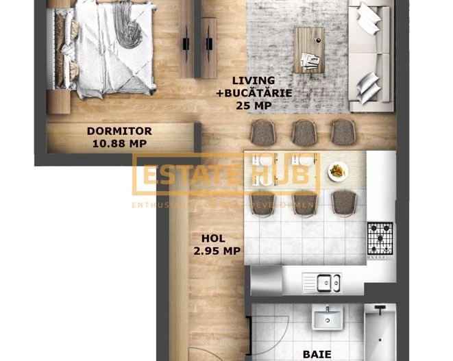 Apartament Modern 2 camere, Strada Oașului, Cluj - Poză 7