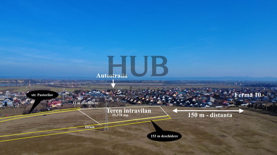 Teren intravilan pentru dezoltare cartier de case - de vanzare - Poză 2