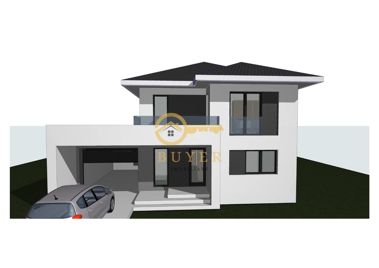 Casa moderna in Selimbar cu garaj- Terasa la parter, 2 balcone la etaj - Poză 11