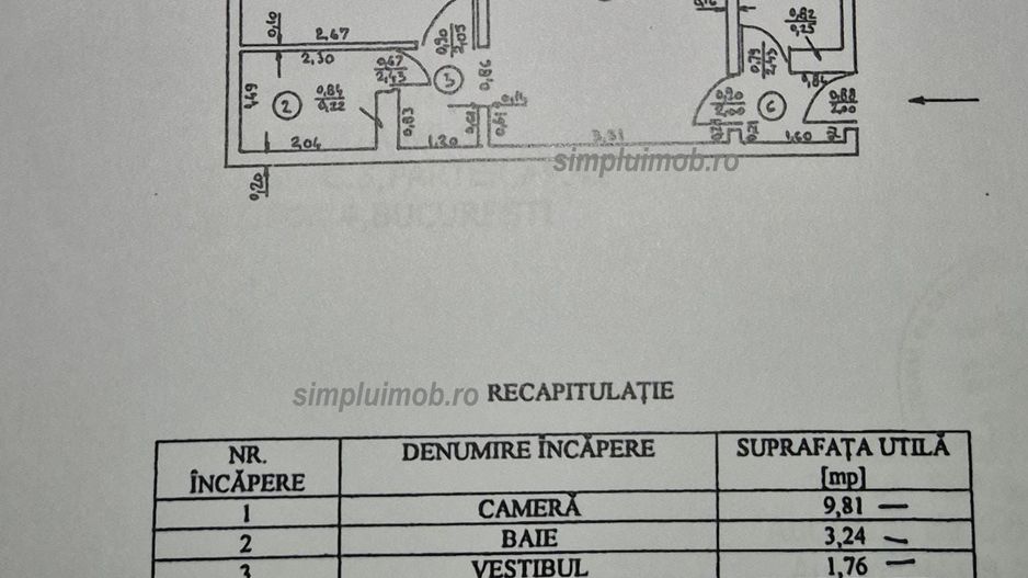 Giurgiului 2 camere Str Resita Sector 4 - Schiță 19