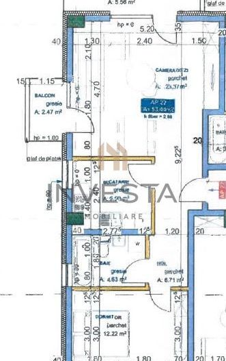 Apartament 2 camere decomandate, orientare Vestica! - Schiță 8