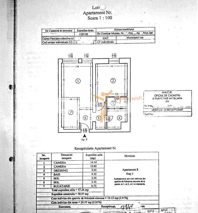 Apartament 2 camere 47 mp mobilat utilat etaj intermediar - Poză 11