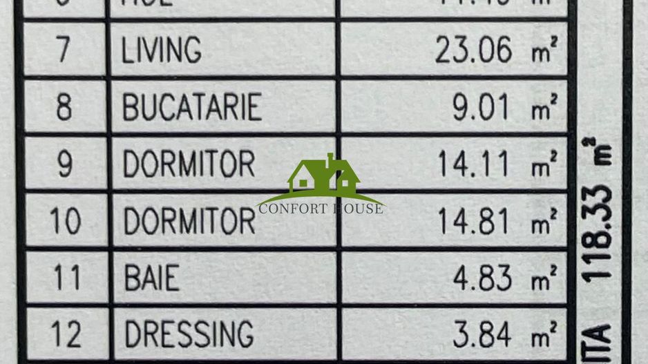 Apartament 3 camere, bloc nou, P+3, Ap.01, Parter, Bl.7 - CP2462274 - Poză 7