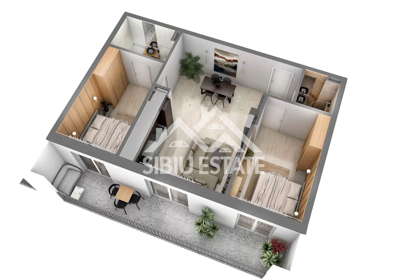 Apartament de vanzare cu 3 camere, 2 bai  etaj 1 bloc cu lift - Poză 8