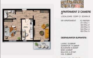 Metrou Berceni 5 minute Ap 2 Camere Decomandat FINALIZAT - Poză 6