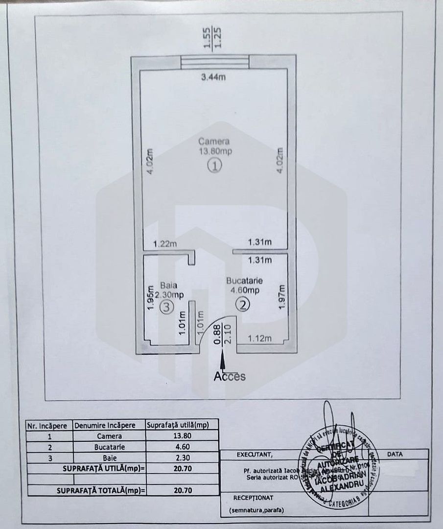 Garsoniera de vanzare | Decomandata | 21mpu | Etaj 4 | Zona Compa - Poză 8