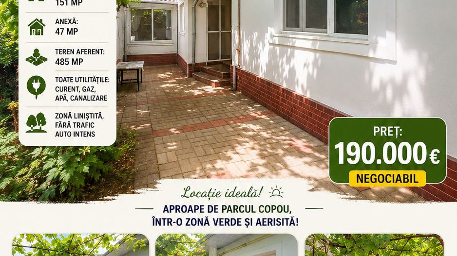 CASA individuala 151 mp și teren 500 mp, VASLUI - zona COPOU; - Poză 1
