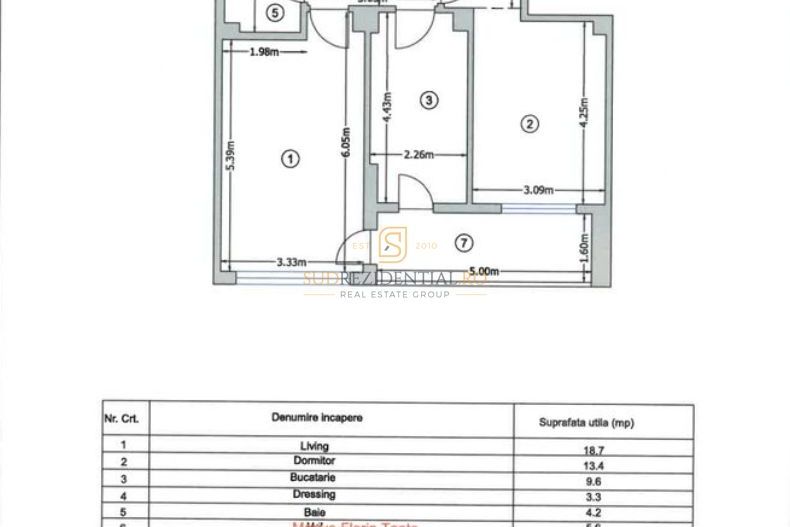 Apartament 2 camere, prima inchiriere - Aparatorii Patriei - Schiță 8