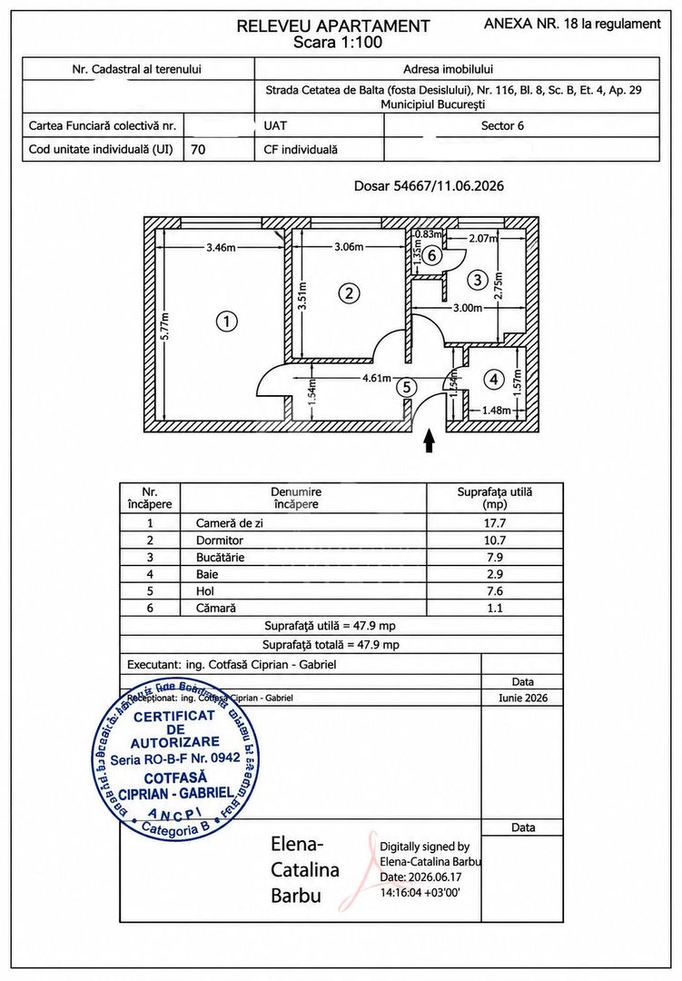 Apartament 2 camere decomandat | Militari | 47,9 mp | 69.500 € - Poză 4