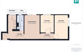 Apartament cu 3 camere, etaj intermediar, zona Spitalului Judetean - Poză 10