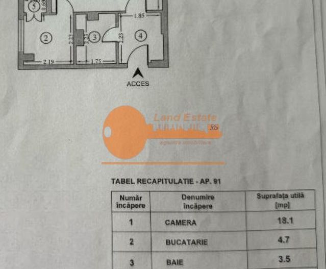 Garsonieră 41 mp – 200 m de metrou Lujerului – Renovată integral - Schiță 6
