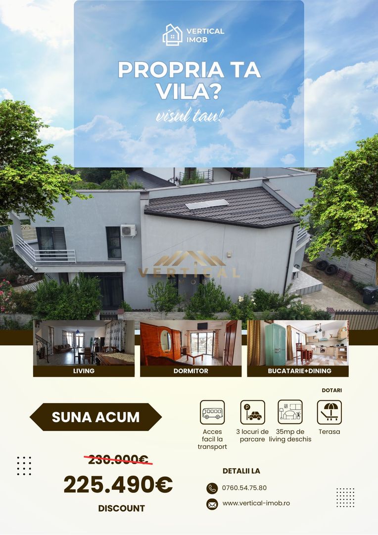 Proprietate fenomenala! 4 Camere, 3 Bai, Comuna Berceni - Poză 1