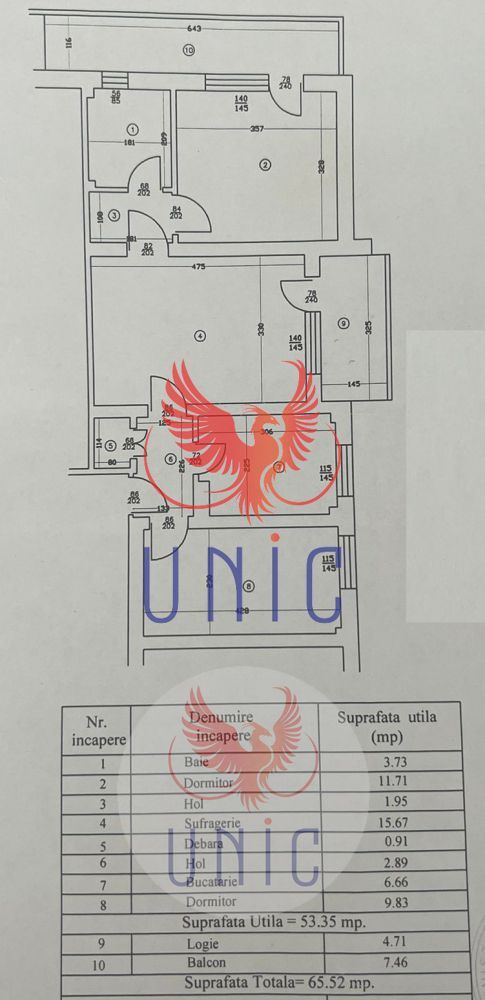 3 camere, zona McDonald's - Schiță 11