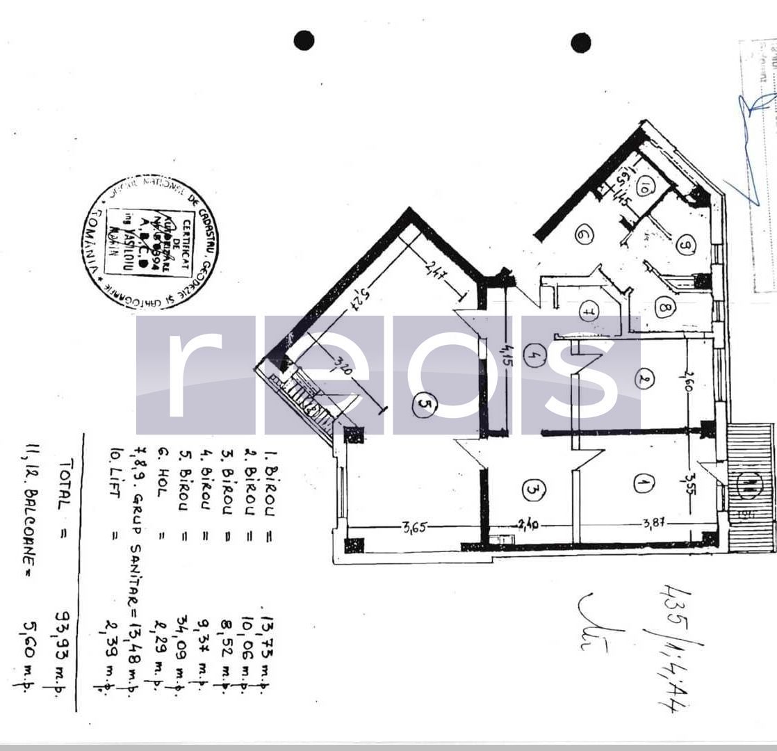 1100 EURO | 94 MP SPATIU BIROURI ULTRACENTRAL - Poză 12