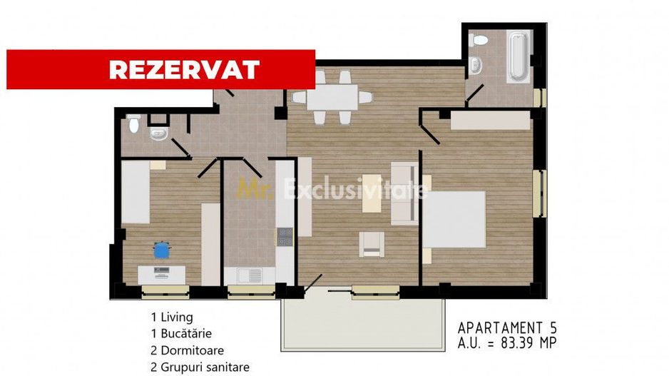 Zorilor Residence, Apartamente Noi 2-3-4 camere - Str. Zorilor - Carei - Poză 12