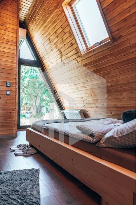 Cabana A Frame de vanzare - Teren 1000mp - Tocile - 90mpu - 3 camere - Poză 2