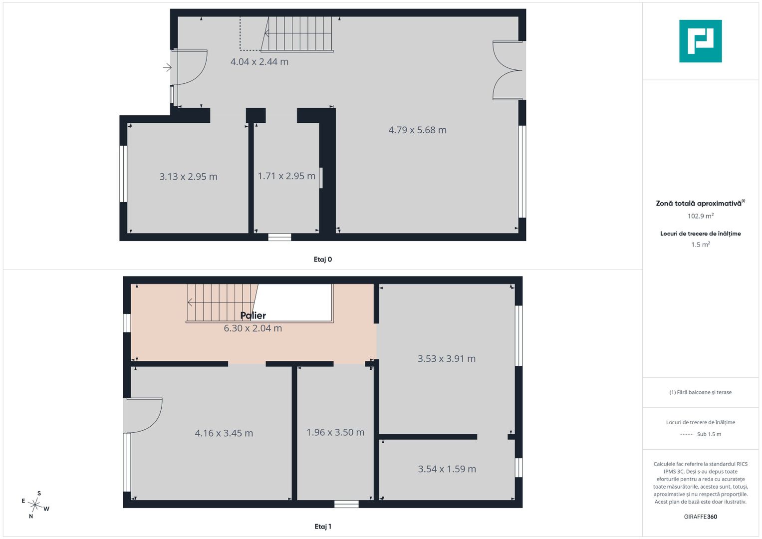 Duplex nou cu 4 camere și teren de 375 mp Zona Gai - Poză 9