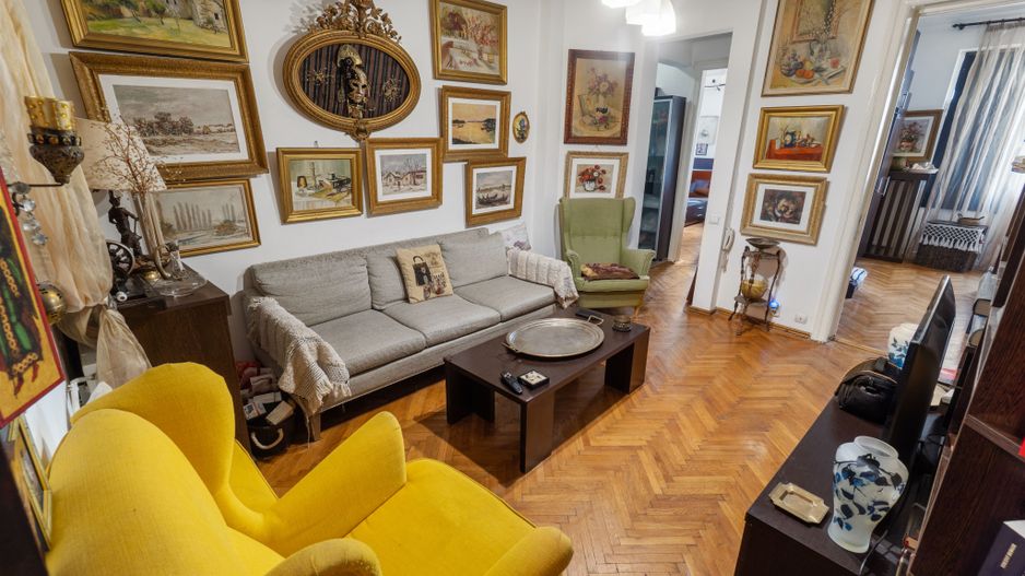 3 Camere Unirii 2/5 Corneliu Coposu Piata Rosseti Centrala 68mp an1935 - Poză 2