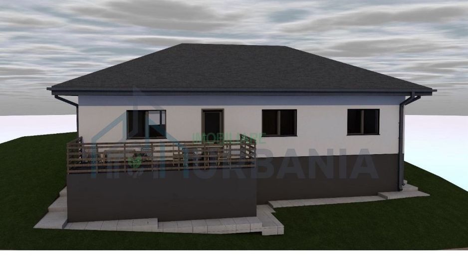 Casă la parter, la cheie, 110 mp utili, 3 dormitoare, 2 băi, living, bucătărie, terasă, beci, teren 520 mp, toate utilitățile, Valea Lupului - Poză 4