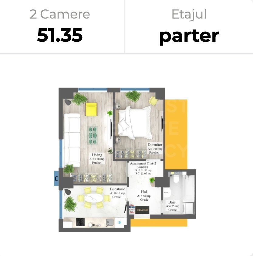Vânzare, apartament, 2 camere, Iași - Poză 3