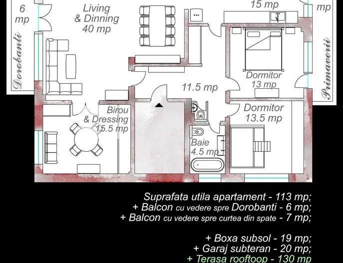 Apartament 4 camere Dorobanti / Primaverii - Poză 8