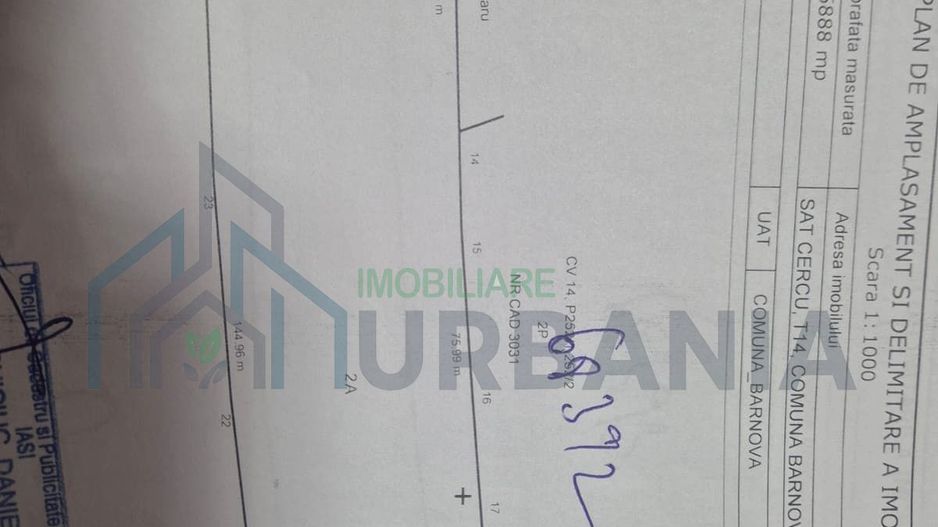 Teren 6.500 mp în Cercu/Bârnova – utilități trase (gaz, apă, curent) - Poză 3