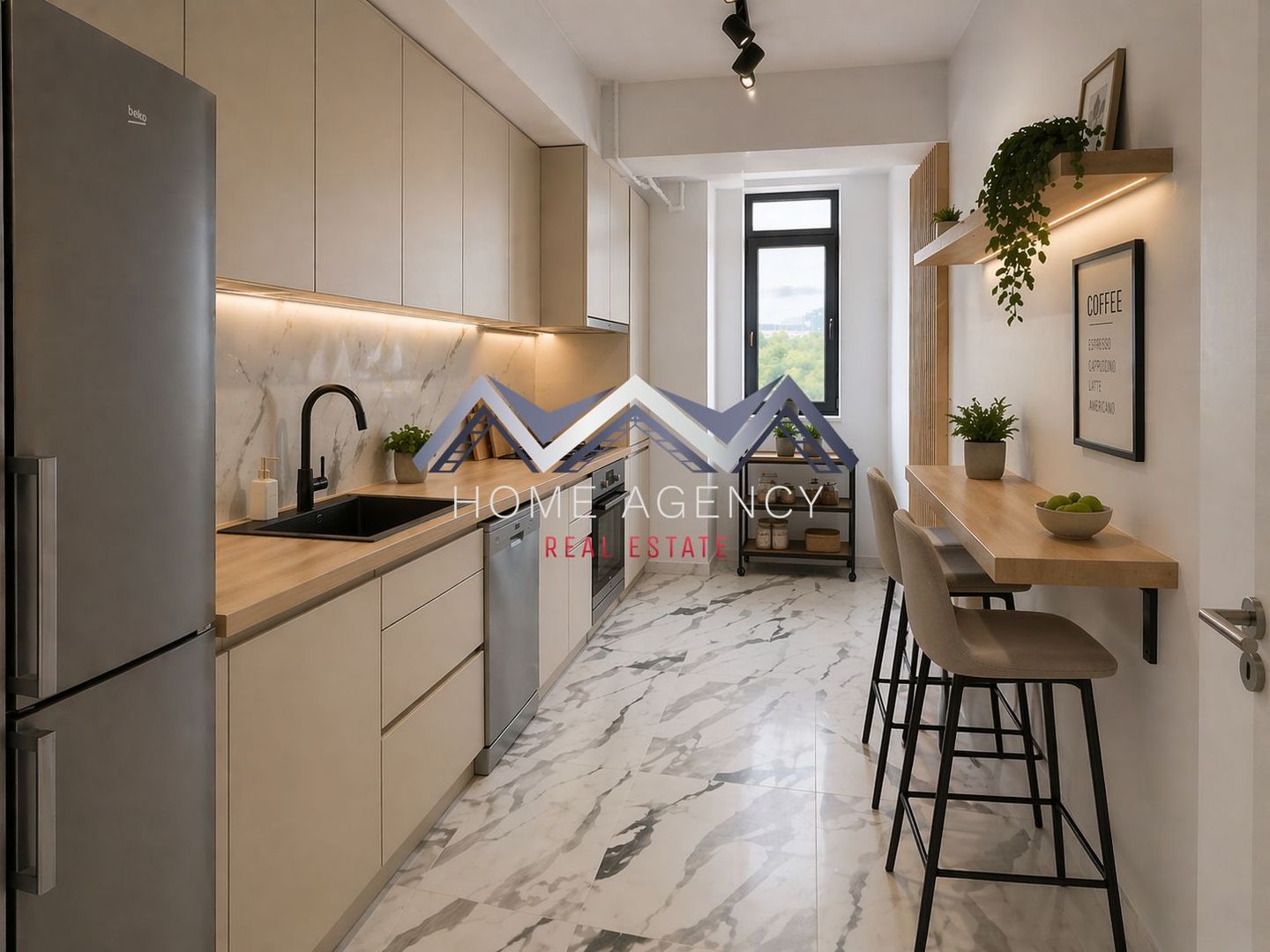 Apartament 2 camere Otopeni central | parcare subterană + bucătărie închisă - Poză 2