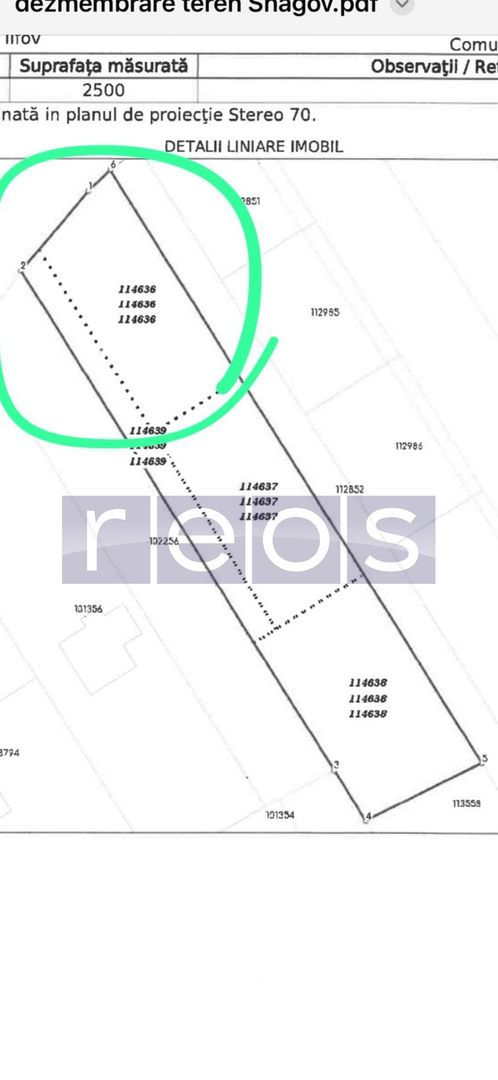 TEREN DE VANZARE | SNAGOV | 2443 MP LOTIZAT - Poză 6
