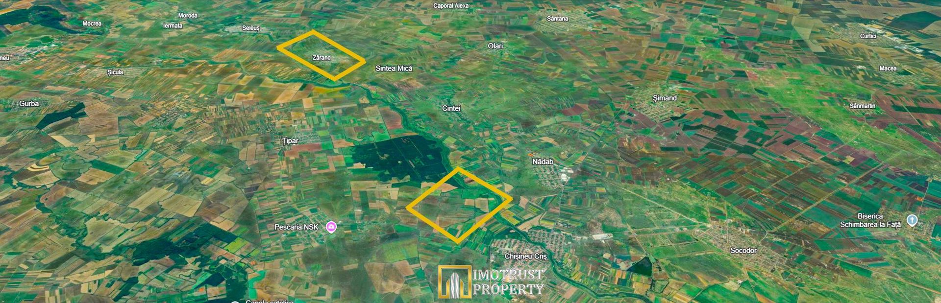 Teren agricol de vânzare în comuna Zărand, județul Arad – 34 ha - Poză 1