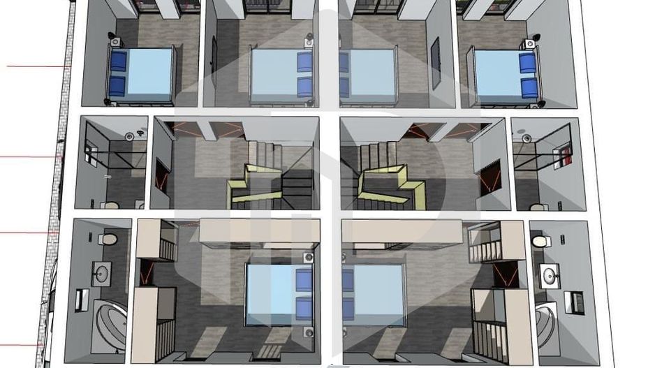 Duplex/Casa Calea Cisnadiei / Teren 250 mp- Pivnita- 3 dormitoare - Poză 9