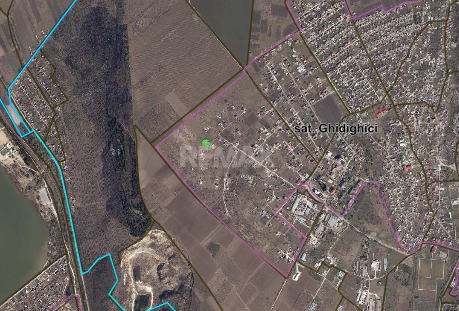 Teren 9,45 ari Ghidighici | 23 m fațadă | pentru construcții | 6 km de Chișinău - Poză 16