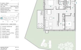 VANZARE APARTAMENT 3 CAMERE | STRAULESTI | 96MP | TERASA | COMPLEX NOU - Poză 18