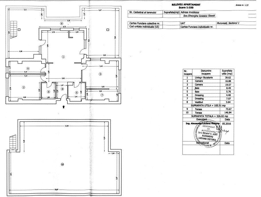 Apartament superb 105 mp utili si 326 mp totali | Baneasa - Poză 12