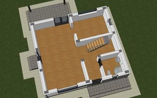 Casă de vânzare în Vișan, 4 camere, în construcție, 120 m² utili, teren 354 m² - Poză 3