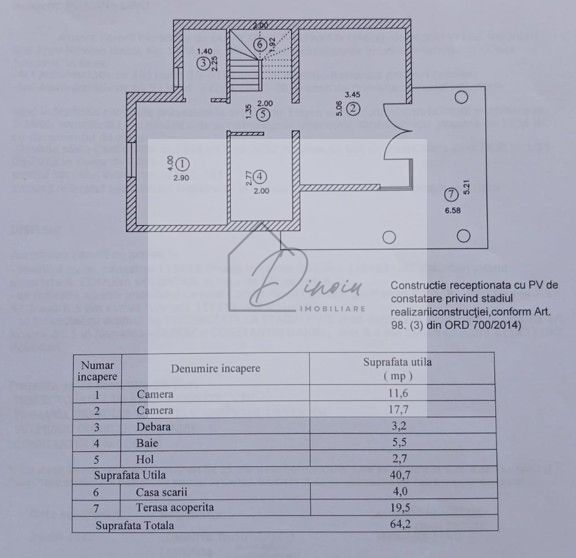 VILA 3 camere Henri Coanda Pipera Voluntari - 2bai 100mp 2 terase - Poză 3