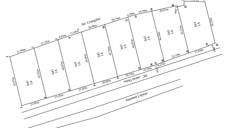 LOTURI de teren 950 mp, intravilan, strada CASTANILOR; - Poză 1