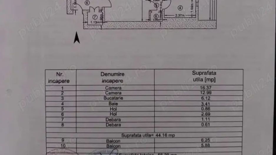 Apartament cu 2 camere, reamenajat în 3 camere - Poză 8