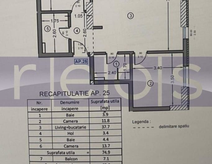 VANZARE 3 CAMERE-OBOR - TERASA SI LOC PARCARE - Poză 15