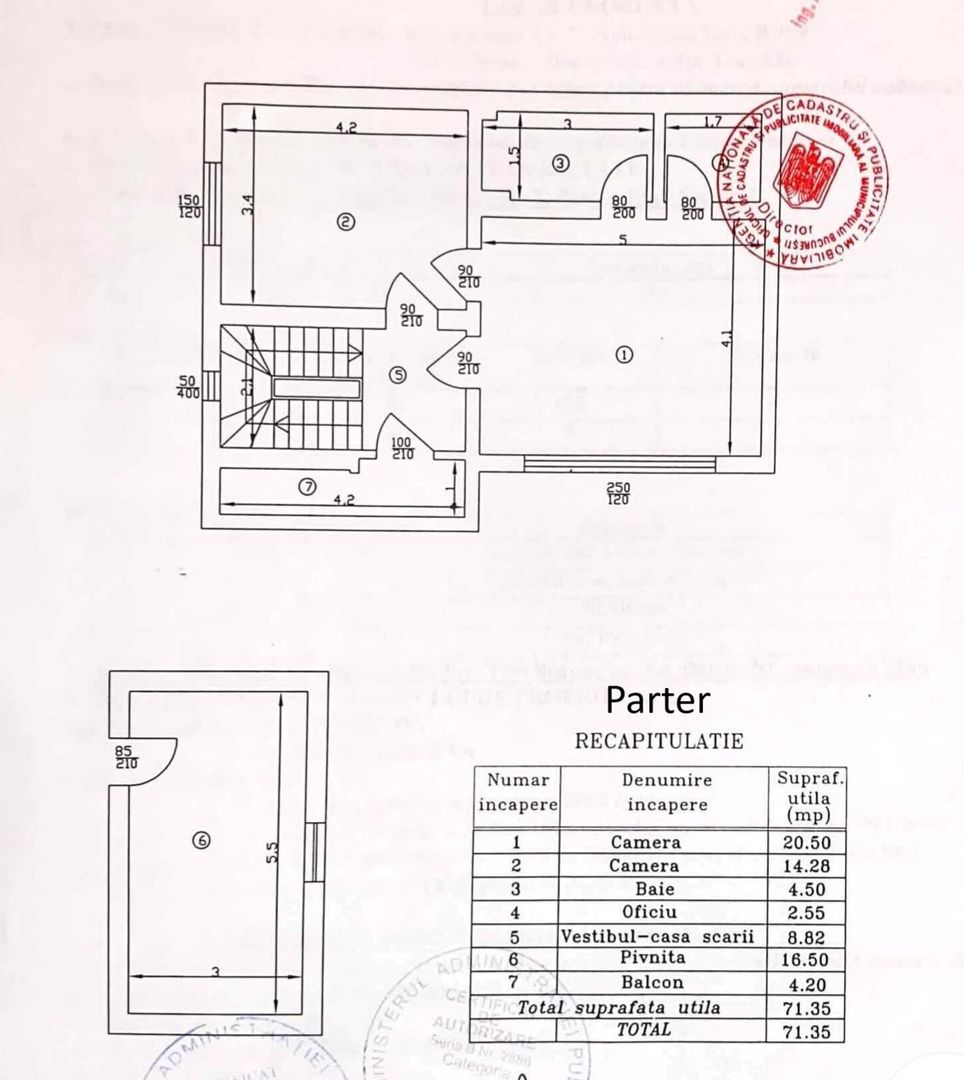 Vanzare apartament 3 camere (E1+M) in Vila (S+P+E1+M) - Teiul Doamnei - Schiță 26