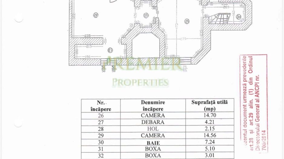 închiriere o vilă interbelică elegantă, complet restaurată - Schiță 21