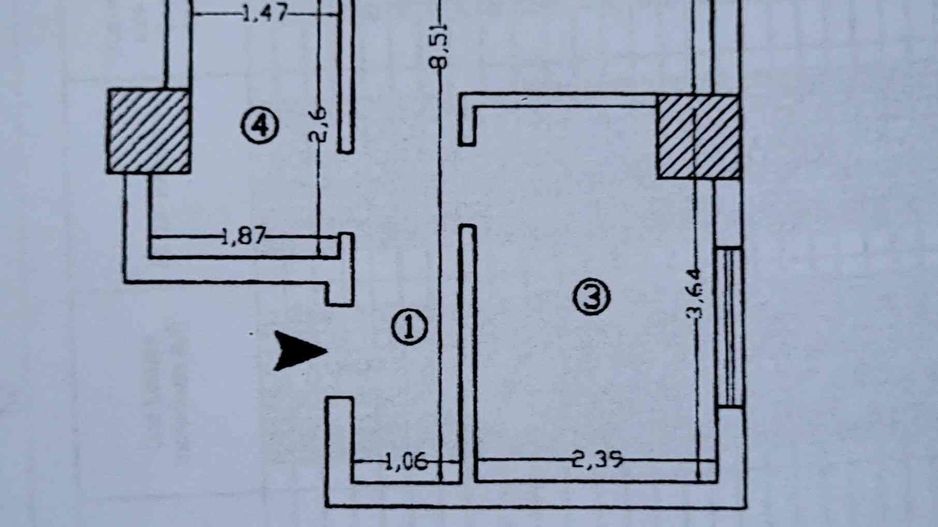 2 camere open space, 43mp-Centru Civic/Podu Ros/Palas - Poză 11