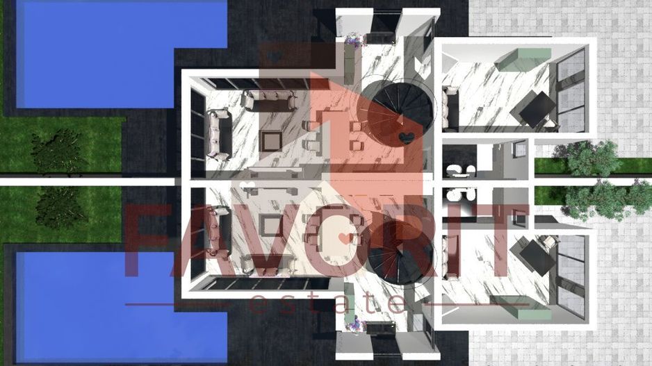 Duplex la rosu in Dumbravita langa lac - Schiță 12