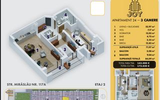 APARTAMENT 3 CAMERE - 5 MINUTE METROU BERCENI - 143.000euro + TVA - Poză 5